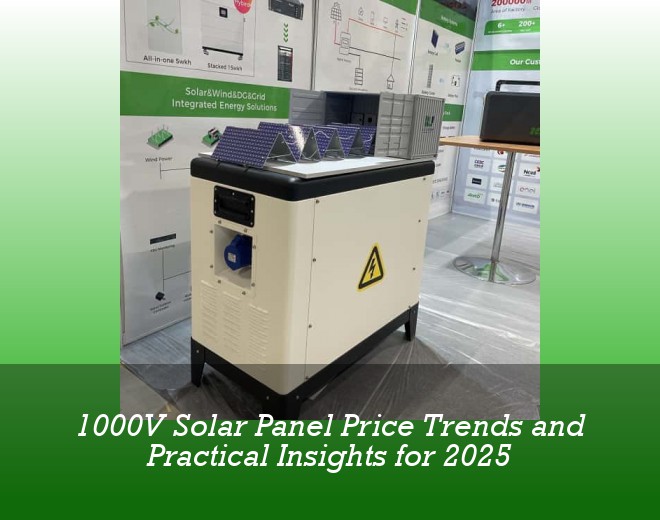 1000V Solar Panel Price Trends and Practical Insights for 2025